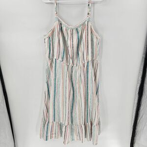 Lane bryant 20 dress beach stripe plus size summer vacation